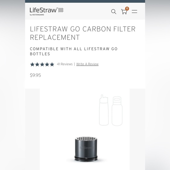 Lifestraw activated carbon filter - Picture 2 of 3